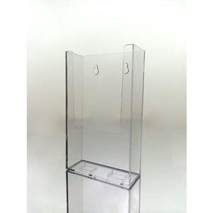 Clear Acrylic 4" x 9" Brochure Holder Countertop and Wall Mount Display