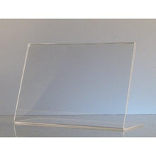 Load image into Gallery viewer, Acrylic 6&quot; x 4&quot; Slanted Sign Holder