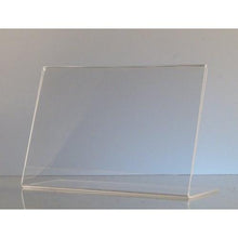 Load image into Gallery viewer, Acrylic 6" x 4" Slanted Sign Holder