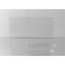 Load image into Gallery viewer, Acrylic 6" x 4" Slanted Sign Holder with Business Card Holder