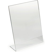 Load image into Gallery viewer, Acrylic 8-1/2" x 11" Slanted Sign Holder