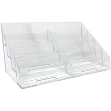 Load image into Gallery viewer, Clear Acrylic 8-Pocket Countertop Business Card Holder