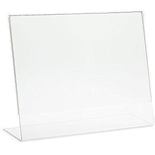 Load image into Gallery viewer, Acrylic 8-1/2" x 5-1/2" Slanted Sign Holder