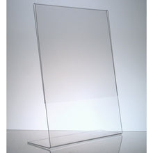 Load image into Gallery viewer, Acrylic 8-1/2" x 11" Slanted Sign Holder