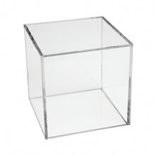 Load image into Gallery viewer, 3/16" Thick Clear Acrylic 5 Sided Square Cubes
