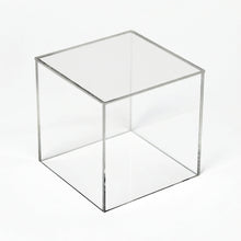 Load image into Gallery viewer, 3/16" Thick Clear Acrylic 5 Sided Square Cubes