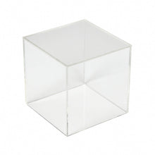 Load image into Gallery viewer, 1/8" Thick Clear Acrylic 5 Sided Square Cubes