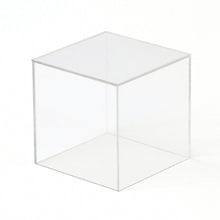 Load image into Gallery viewer, 3/16" Thick Clear Acrylic 5 Sided Square Cubes