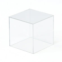 Load image into Gallery viewer, 1/8" Thick Clear Acrylic 5 Sided Square Cubes