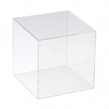 Load image into Gallery viewer, 1/8" Thick Clear Acrylic 5 Sided Square Cubes