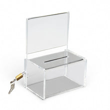 Load image into Gallery viewer, Clear Acrylic Mini Donation Box