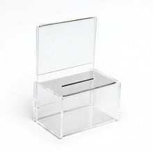 Load image into Gallery viewer, Clear Acrylic Mini Donation Box