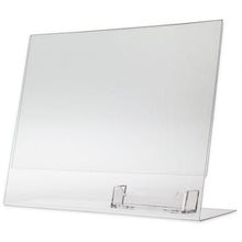 Load image into Gallery viewer, Slanted 11" x 8-1/2" Sign Holder with Business Card Holder