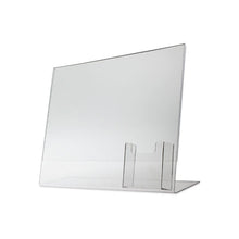 Load image into Gallery viewer, Slanted 11" x 8-1/2" Sign Holder with Vertical Business Card Holder