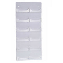 Load image into Gallery viewer, Clear Acrylic 12-Pocket Wall-Mount Business Card Holder
