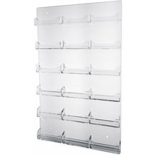 Load image into Gallery viewer, Clear Acrylic 18-Pocket Wall-Mount Business Card Holder