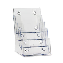 Load image into Gallery viewer, Clear 4-Tier 6 x 9 Bi-Fold Brochure Holder