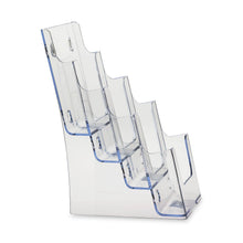 Load image into Gallery viewer, Clear 4-Tier 6 x 9 Bi-Fold Brochure Holder