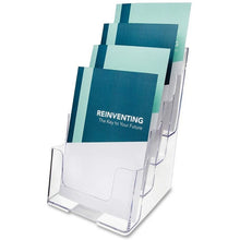 Load image into Gallery viewer, Clear 4-Tier 6 x 9 Bi-Fold Brochure Holder