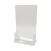 Load image into Gallery viewer, Top Load 4 x 6 Sign Holder with Business Card Holder