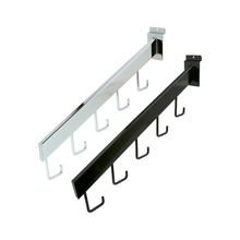 Load image into Gallery viewer, 5-Hook Waterfall Slatwall Face-Out Display with Rectangular Tubing
