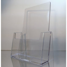 Load image into Gallery viewer, Clear 5.5" x 8.5" Bi-Fold Countertop Brochure Holder