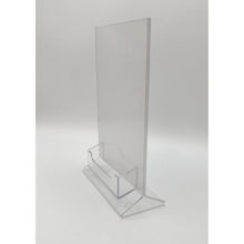 Load image into Gallery viewer, Top Load 5 x 7 Sign Holder with Business Card Holder