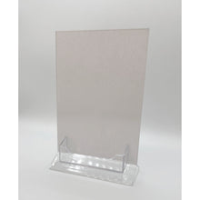 Load image into Gallery viewer, Top Load 5 x 7 Sign Holder with Business Card Holder