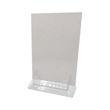 Load image into Gallery viewer, Top Load 5 x 7 Sign Holder with Business Card Holder