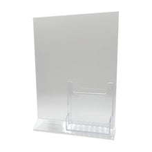 Load image into Gallery viewer, Top Load 8 x 10 Sign Holder with Brochure and Business Card Holder