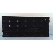 Load image into Gallery viewer, Black Acrylic 24-Pocket Wall-Mount Business Card Holder