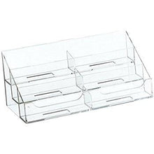 Load image into Gallery viewer, Clear Acrylic 6-Pocket Countertop Business Card Holder