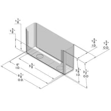 Load image into Gallery viewer, Wall Mount Brochure Holder for Half Sheet Literature up to 6"w