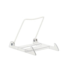 Load image into Gallery viewer, Adjustable Easel with Clear Base and White Vinyl-Coated Wire Arm
