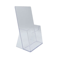 Load image into Gallery viewer, Clear 4 x 9 Tri-Fold Brochure Holder