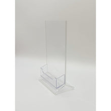 Load image into Gallery viewer, Top Load 4 x 6 Sign Holder with Business Card Holder