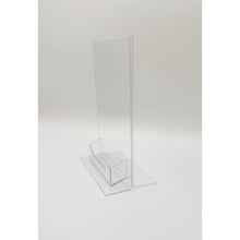 Load image into Gallery viewer, Bottom Load 5 x 7 Sign Holder with Business Card Holder