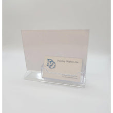 Load image into Gallery viewer, Top Load 6 x 4 Sign Holder with Business Card Holder