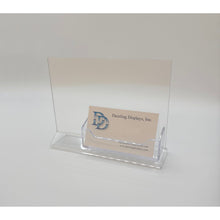 Load image into Gallery viewer, Top Load 6 x 4 Sign Holder with Business Card Holder