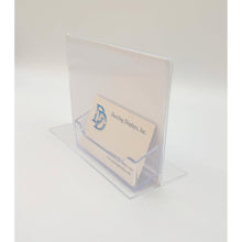 Load image into Gallery viewer, Bottom Load 6 x 4 Sign Holder with Business Card Holder
