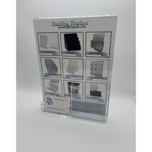 Load image into Gallery viewer, Bottom Load 8.5 x 11 Sign Holder with Brochure and Business Card Holder