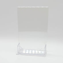 Load image into Gallery viewer, Bottom Load 4 x 6 Sign Holder with Business Card Holder