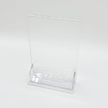 Load image into Gallery viewer, Bottom Load 4 x 6 Sign Holder with Business Card Holder