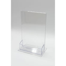 Load image into Gallery viewer, Bottom Load 4 x 6 Sign Holder with Business Card Holder