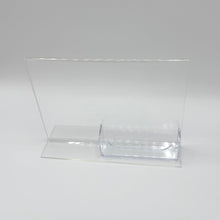 Load image into Gallery viewer, Bottom Load 7 x 5 Sign Holder with Business Card Holder