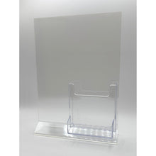 Load image into Gallery viewer, Top Load 8 x 10 Sign Holder with Brochure and Business Card Holder