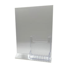 Load image into Gallery viewer, Top Load 8 x 10 Sign Holder with Brochure and Business Card Holder