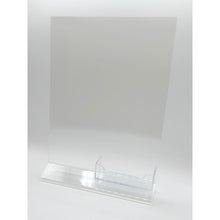 Load image into Gallery viewer, Top Load 8 x 10 Sign Holder with Business Card Holder