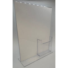 Load image into Gallery viewer, Bottom Load 8.5 x 11 Sign Holder with Brochure Holder