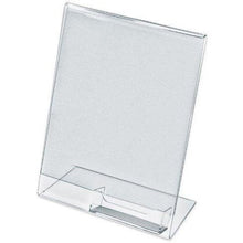 Load image into Gallery viewer, Slanted 8-1/2" x 11" Sign Holder with Business Card Holder